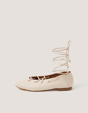 Grace Ghillie Flats, Ivory (IVORY), large