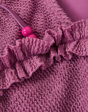 Textured Frill Bikini Set, Purple (LILAC), large