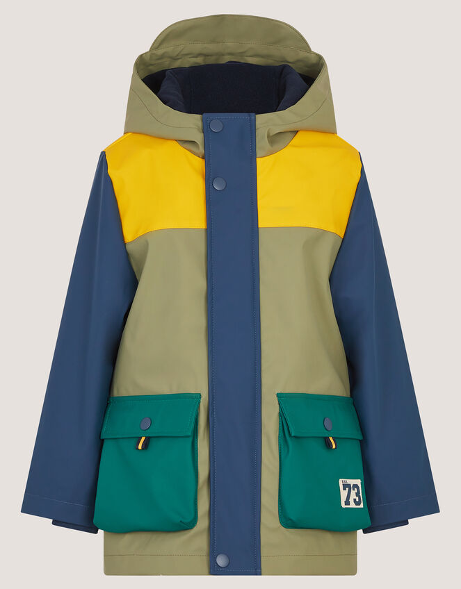Water-Resistant Colourblock Rain Jacket, Multi (MULTI), large