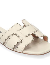 Bibi Lou Holly Leather Sandals, White (OFF WHITE), large