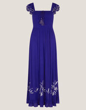 Ardra Embroidered Maxi Sundress, Blue (BLUE), large