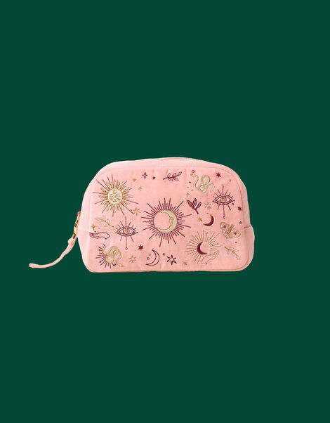 Elizabeth Scarlett Boho Mysticism Velvet Make Up Bag, , large