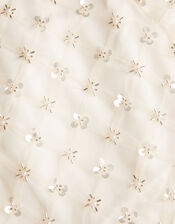 Gracie Embellished Peplum Top , White (WARM IVORY), large