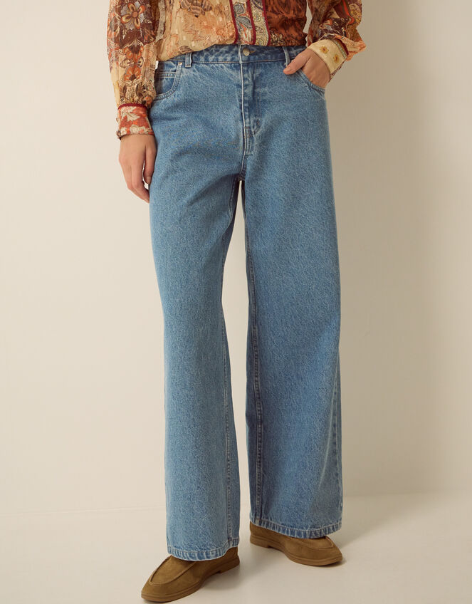 Lillian Wide Leg Jeans, Blue (LIGHT AUTHENTIC), large