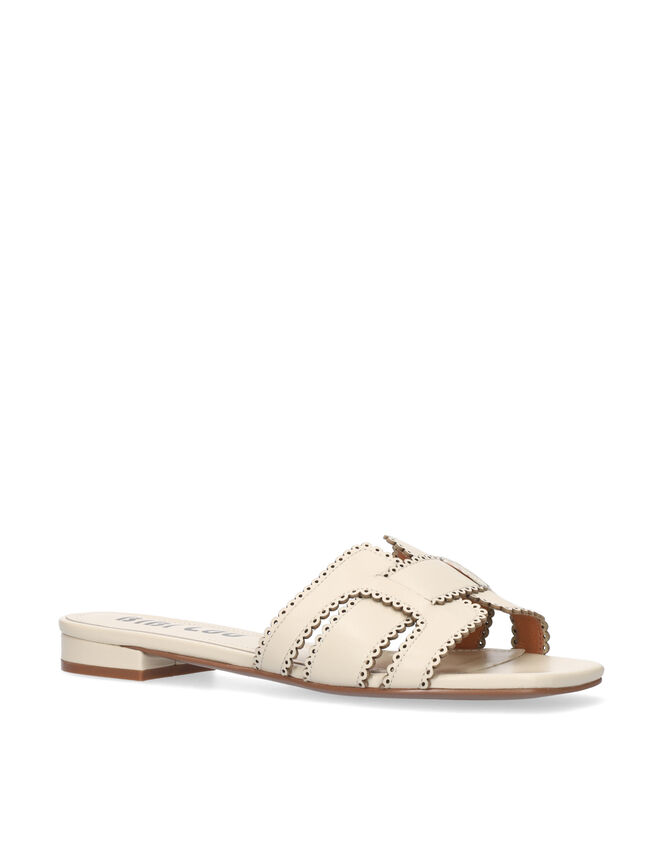 Bibi Lou Holly Leather Sandals, White (OFF WHITE), large