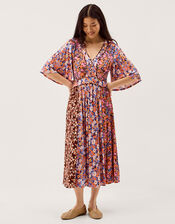 Ceri Floral Print Jersey Midi Dress, Multi (MULTI), large