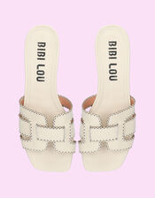 Bibi Lou Holly Leather Sandals, White (OFF WHITE), large