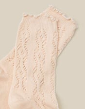 Frill Pointelle Socks, Ivory (IVORY), large