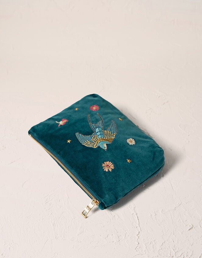 Elizabeth Scarlett Swallows Mini Pouch, , large