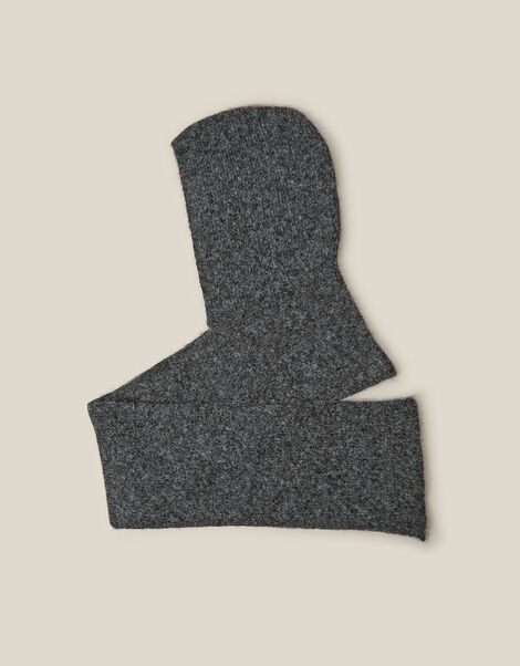 Tula Hooded Scarf, Grey (GREY), large