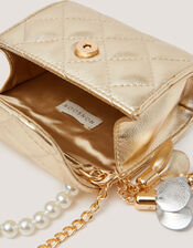 Mini Pearl Quilted Charm Bag, , large