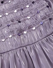Sequin Organza Party Dress, Purple (PURPLE), large