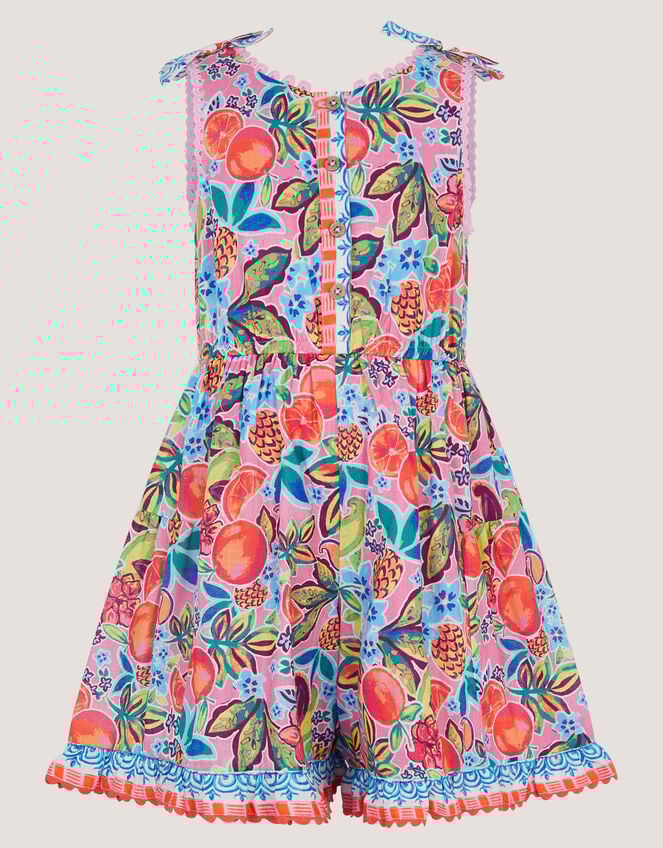 Alani Fruit Print Playsuit, Pink (PINK), large