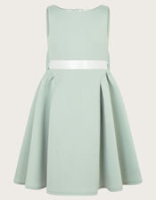 Molly Scuba Bridesmaid Dress, Green (SAGE), large