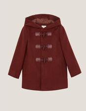 Hooded Duffle Coat, Brown (BROWN), large