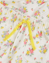 Rose Bud Print Short Pyjama Set, Ivory (IVORY), large