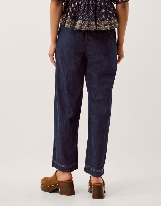 Harper Regular Wide Leg Jeans, Blue (INDIGO), large