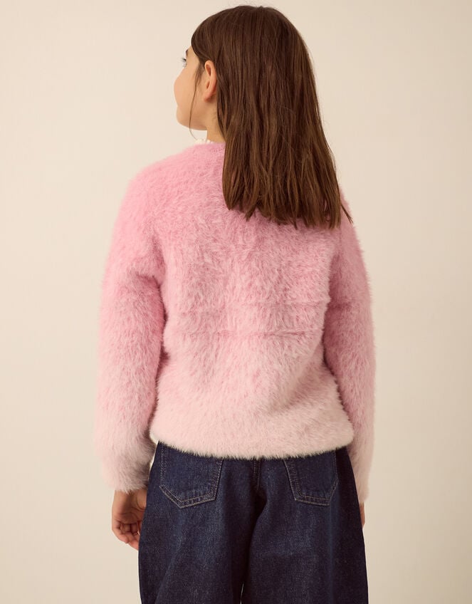 Embellished Christmas Tree Ombr&eacute; Jumper, Pink (PINK), large