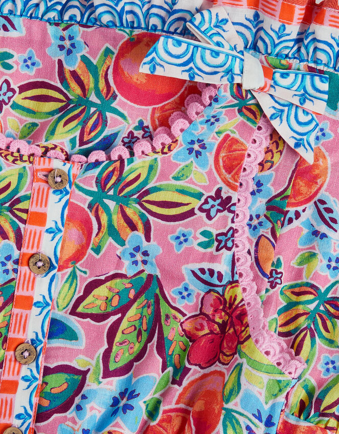 Alani Fruit Print Playsuit, Pink (PINK), large