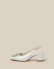 Wynn Pearl Slingback Heels, Ivory (IVORY), large