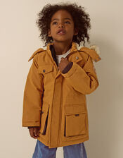 Water-Resistant Parka Coat, Tan (TAN), large