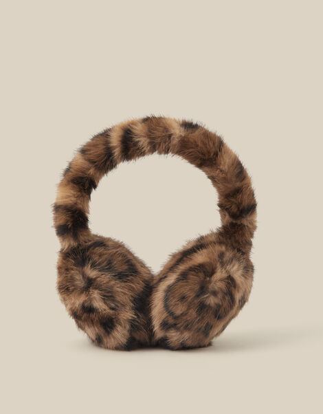 Niya Leopard Print Earmuffs, , large