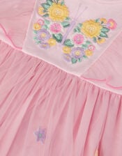 Baby Butterfly Tulle Jersey Dress, Pink (PINK), large