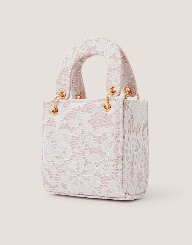 Bow Charm Lace Bag, , large