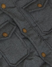 Hooded Puffer Coat, Grey (GREY), large