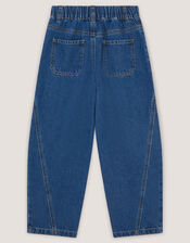 Barrel Leg Jeans, Blue (BLUE), large