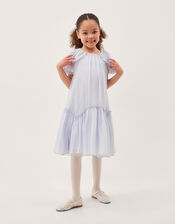 Elena Sequin Swing Party Dress, Blue (PALE BLUE), large