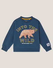 Into The Wild Graphic Sweatshirt, Blue (NAVY), large
