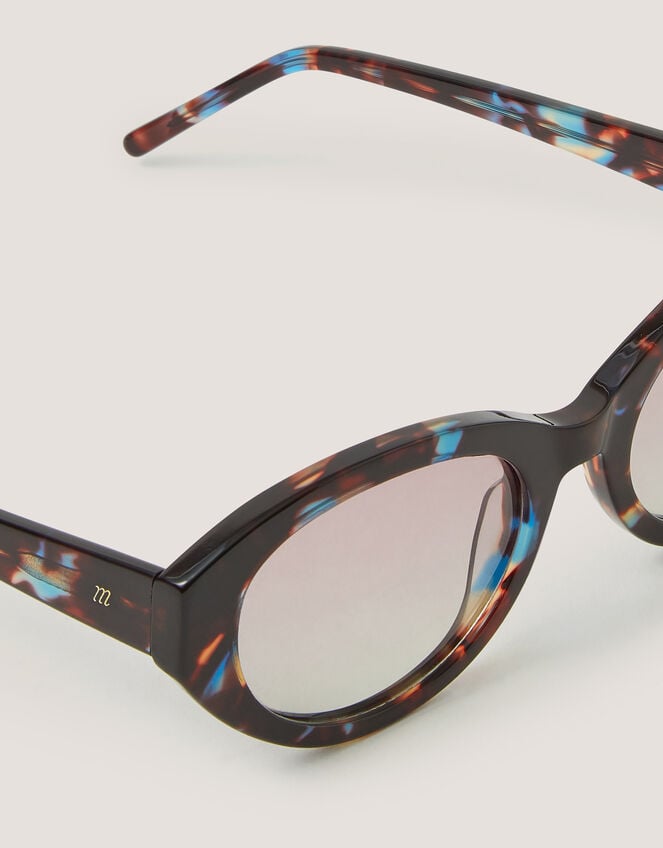 Acetate Tort Oval Sunglasses , , large