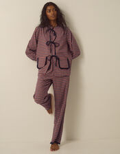 Charlie Check Print Long Pyjamas Set, Multi (MULTI), large