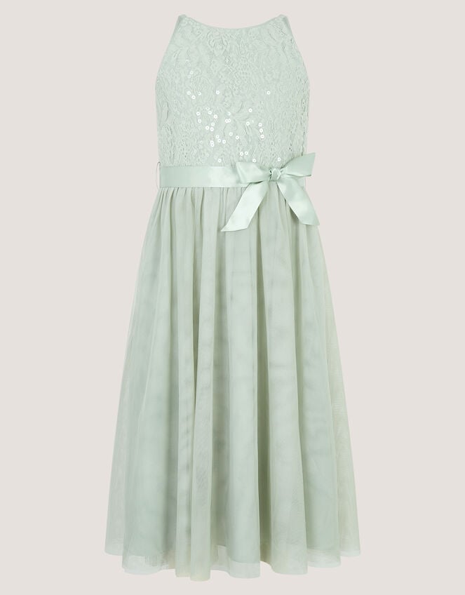 Lacey Sequin Truth Dress, Green (SAGE), large