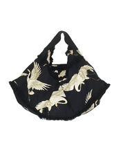 One Hundred Stars Stork Print Slouch Bag, , large