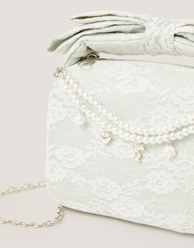 Pearl Charm Lace Bag, , large