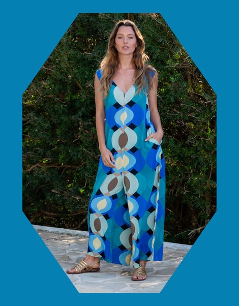 Lyrical Sisters Desert Bubble Jumpsuit, Blue (BLUE), large