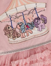 Monsoon x My Little Pony Carousel Long Sleeve Disco Dress, Pink (PINK), large