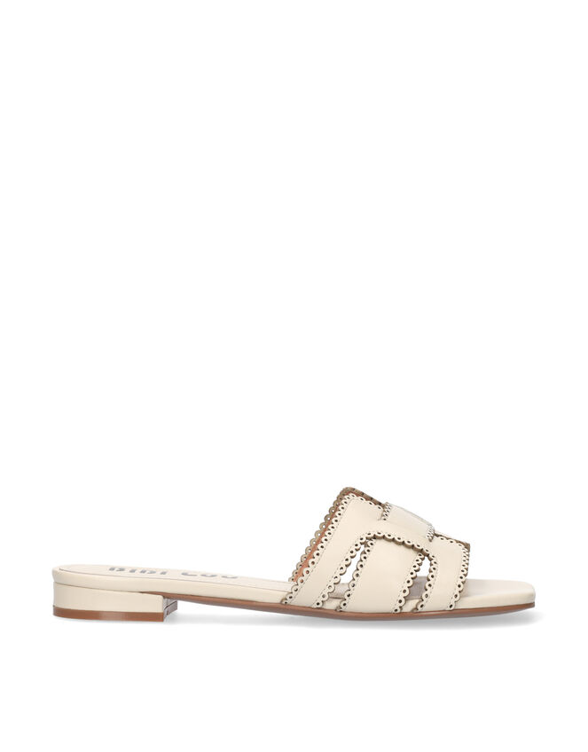 Bibi Lou Holly Leather Sandals, White (OFF WHITE), large