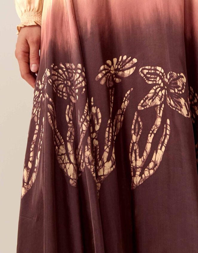 East Izzy Dip Dye Floral Maxi Dress, Multi (MULTI), large