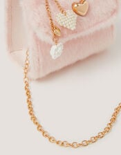 Fluffy Pearl Charm Bag, , large