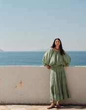 Devotion Twins Willow Balloon Blouse, Green (GREEN), large