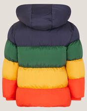 Colourblock Puffer Jacket, Multi (MULTI), large