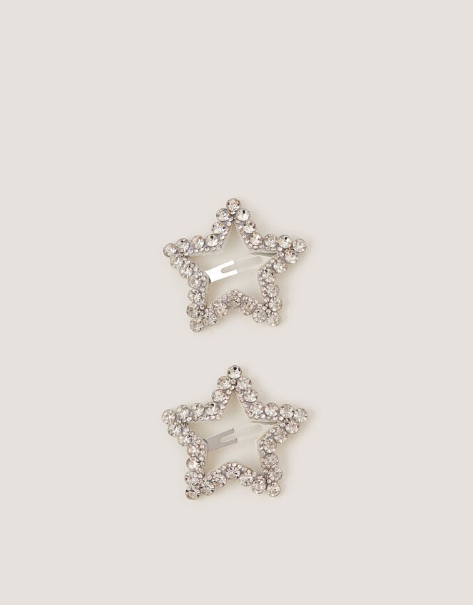2-Pack Diamant&eacute; Star Hair Clips, , large