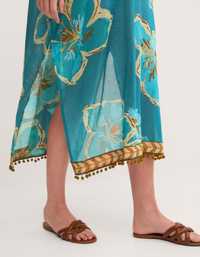 Yasmin Floral Print Midi Kaftan, , large