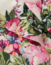 Baby Frilly Sleeveless Floral Dress, Ivory (IVORY), large