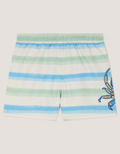 Crab Stripe Swim Shorts, Multi (MULTI), large