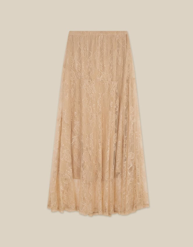 Luna Lace Maxi Skirt, Cream (CREAM), large