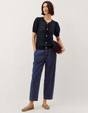 Sam Starfish Button Cardigan, Blue (NAVY), large